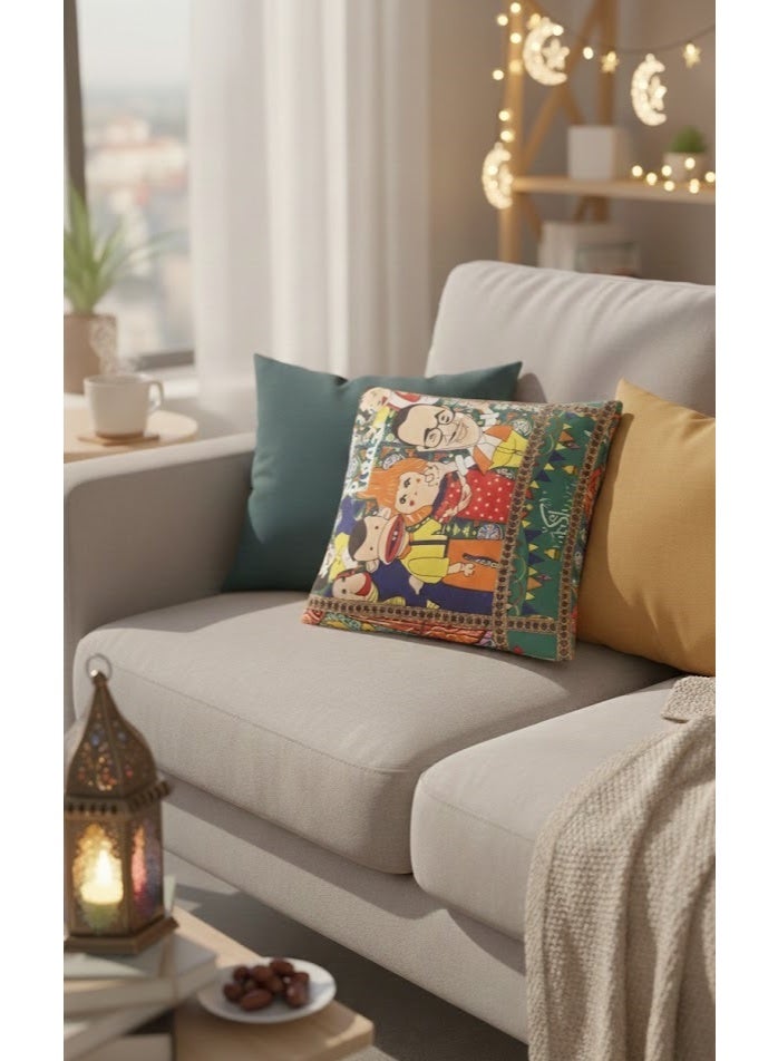 كوشن مخلوط مقاس 30*40 , غطاء وسادة لزينه رمضان - Image 2